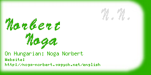 norbert noga business card